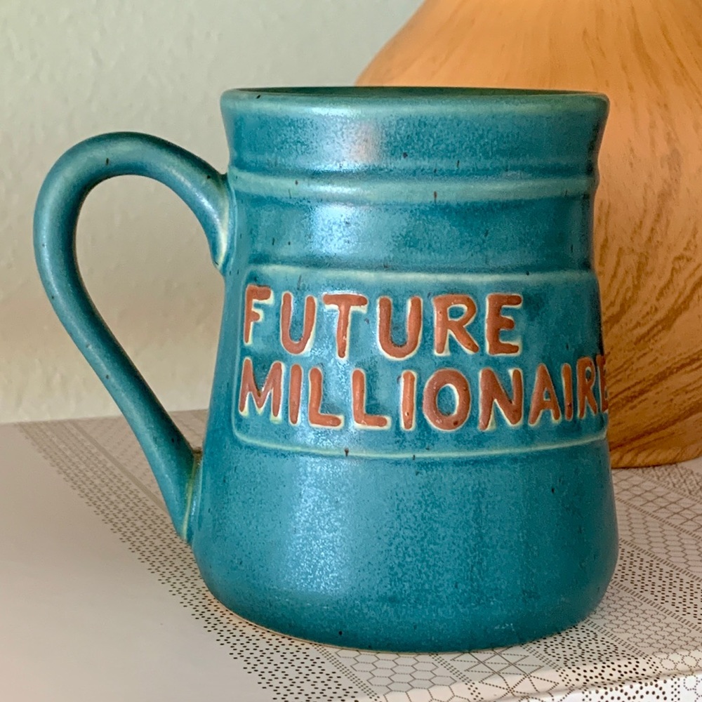 FUTURE MILLIONAIRE Pottery Clay Mug